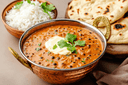 Dal Makhani in a copper kadhai